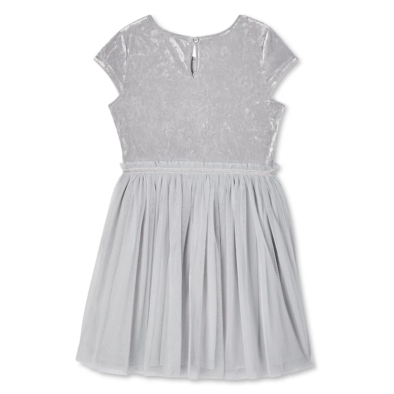 Robe en velours et en maille George pour filles