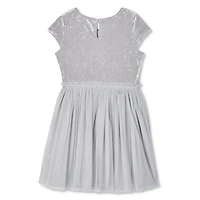 Robe en velours et en maille George pour filles