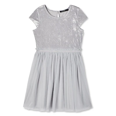 Robe en velours et en maille George pour filles