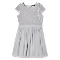 Robe en velours et en maille George pour filles