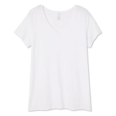 T-shirt avec encolure en V George Plus pour femmes Tailles 1X-4X