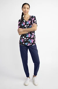 Scrubstar Fashion Collection Women’s Love, Angel Print V-Neck Scrub Top