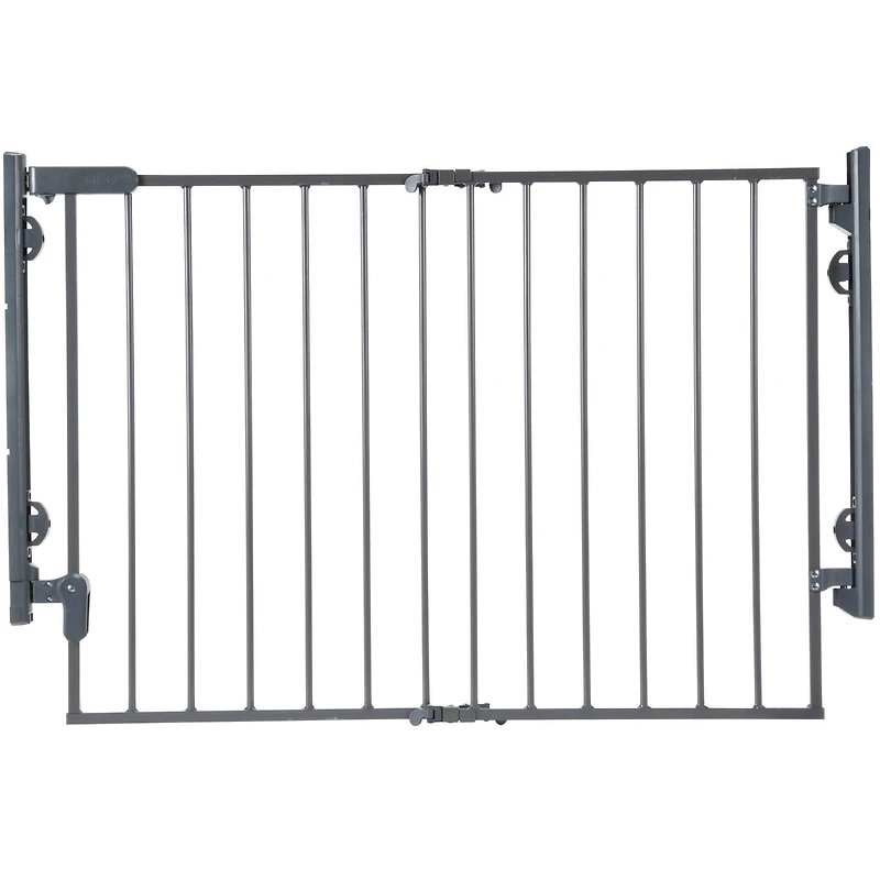 Barrière prête à installer au haut de l'escalier de Safety 1st