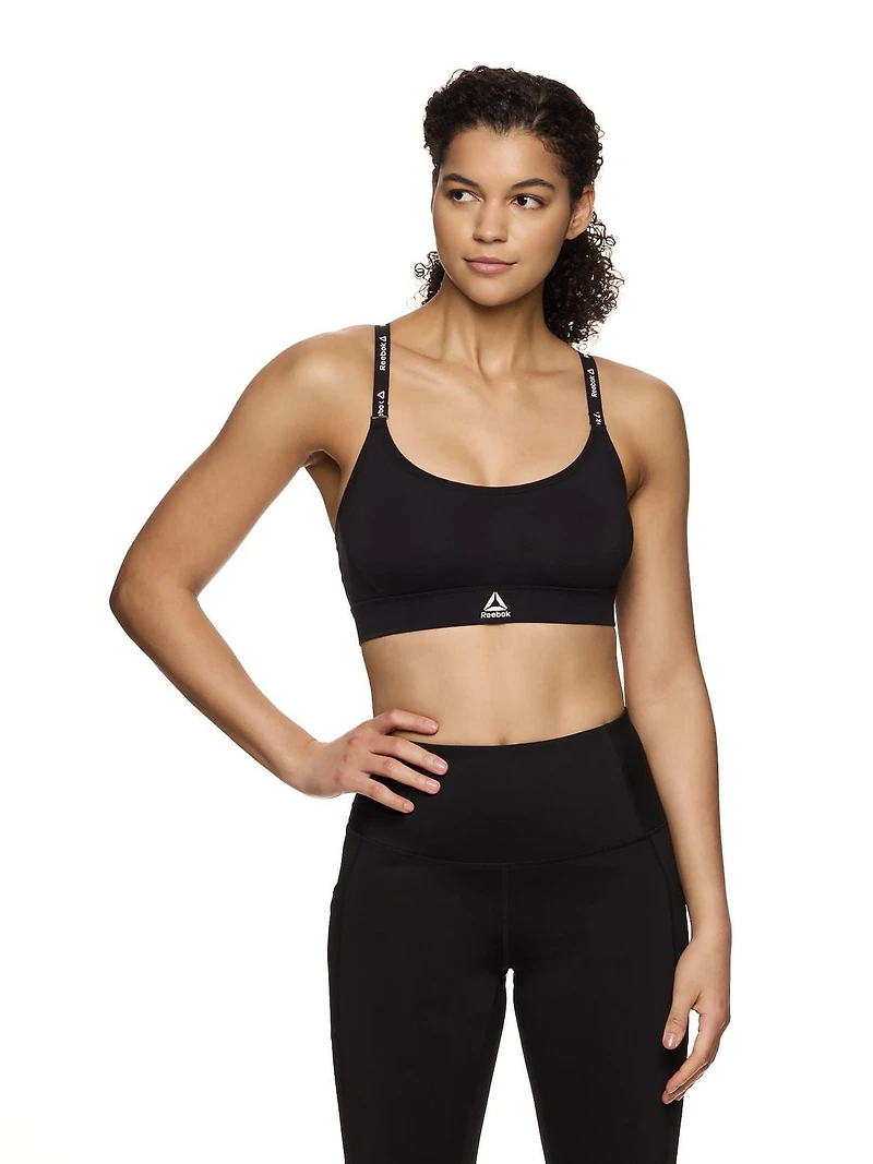 Reebok Soutien-gorge de sport à faible impact Favorite Racerback pour femme avec bonnets amovibles Tailles S-2XL