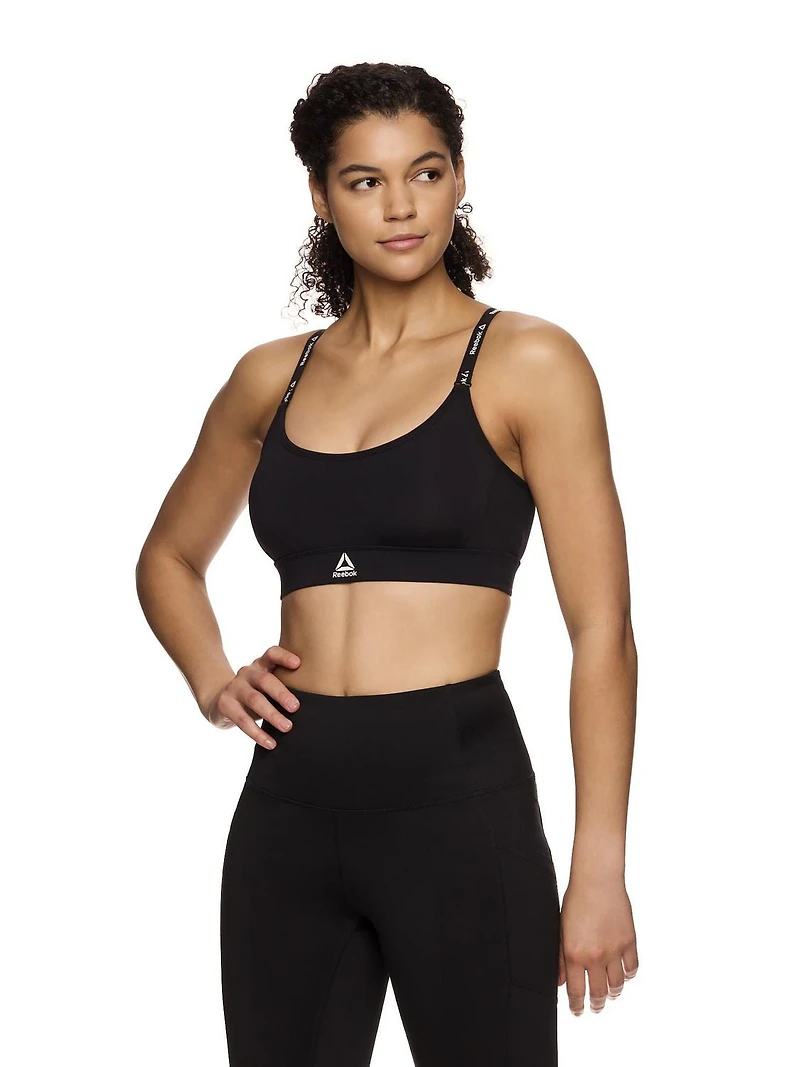 Reebok Soutien-gorge de sport à faible impact Favorite Racerback pour femme avec bonnets amovibles Tailles S-2XL