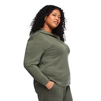 Haut à capuchon avec fermeture éclair quart de longueur Lane Bryant Plus pour femmes