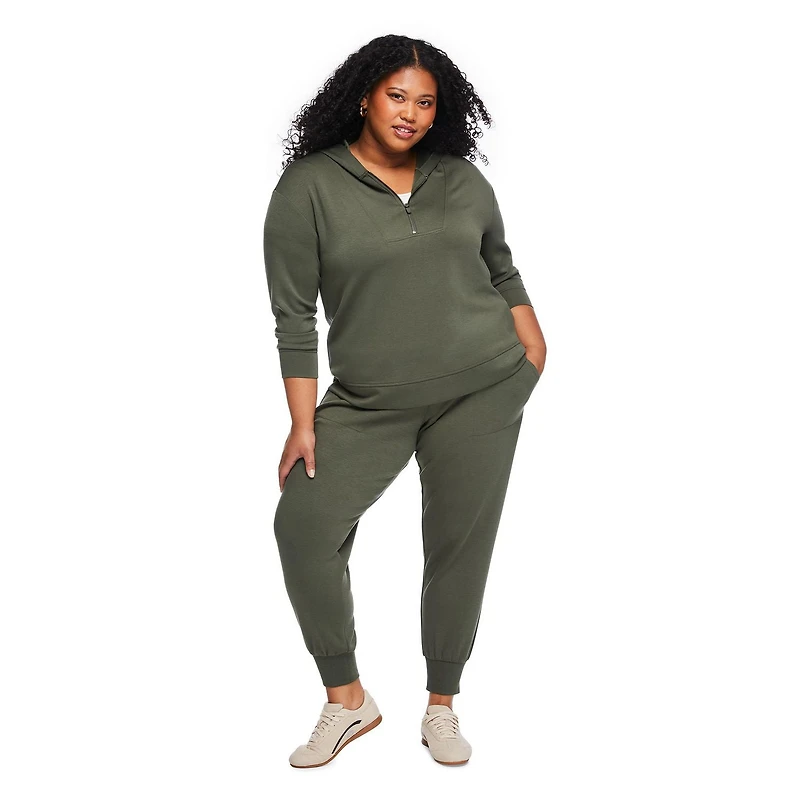 Lane Bryant Women's Plus Quarter Zip Hoodie