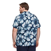George Big Men's Printed Resort Shirt