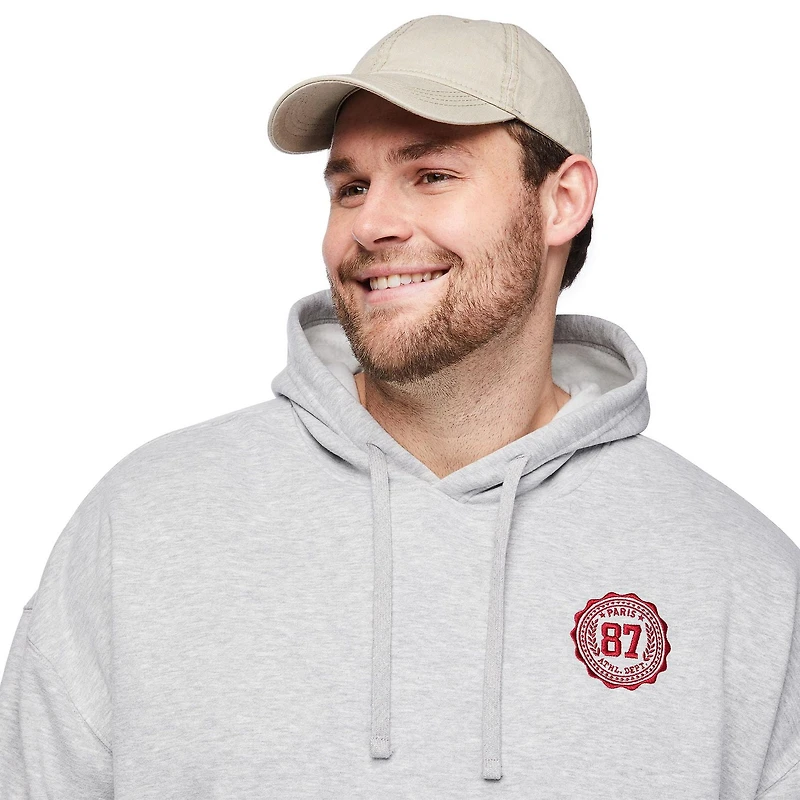 Haut à capuchon imprimé graphique George Plus pour hommes