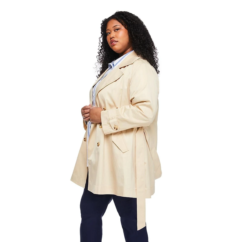 Lane Bryant Women's Plus Long Trench Coat
