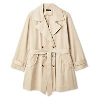 Lane Bryant Women's Plus Long Trench Coat