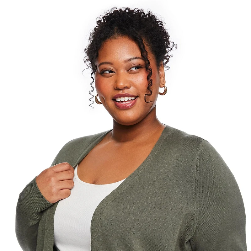 Lane Bryant Women's Plus Open-Front Cardigan