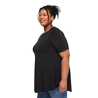 Lane Bryant Women's Plus Boat-Neck T-Shirt