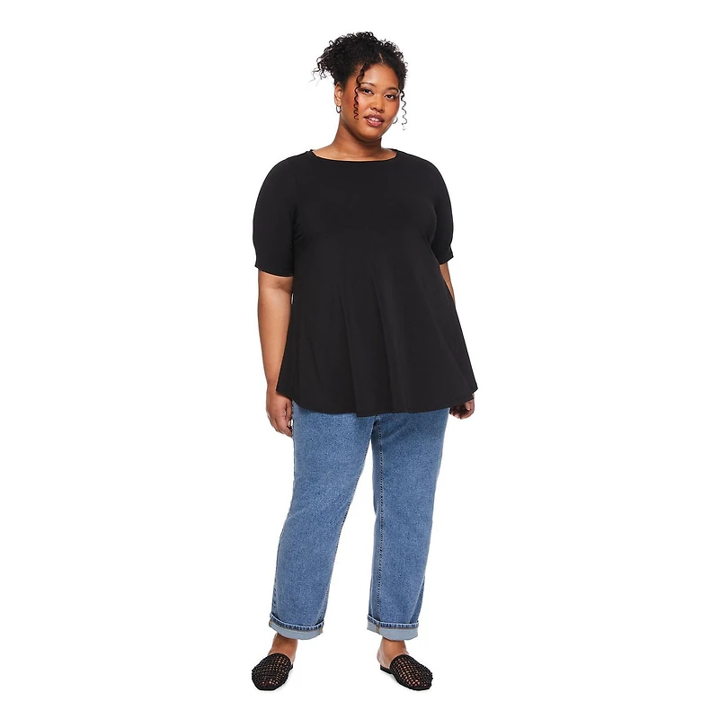 Lane Bryant Women's Plus Boat-Neck T-Shirt