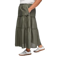 Lane Bryant Women's Plus Tiered Maxi Skirt
