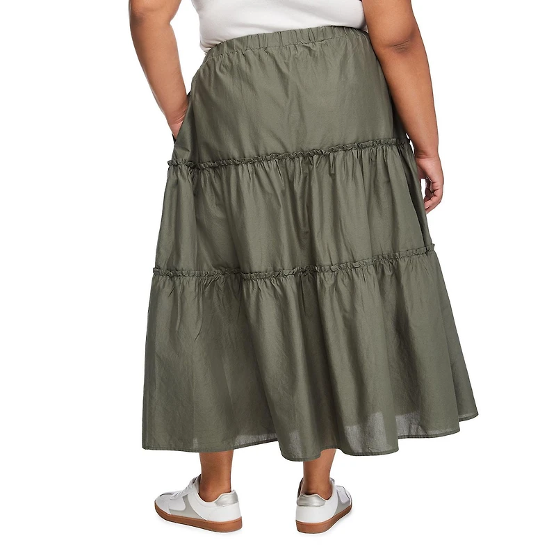 Lane Bryant Women's Plus Tiered Maxi Skirt