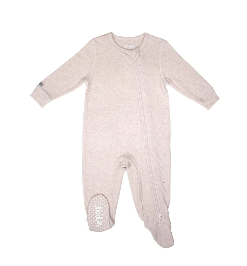 Juddlies Designs - Newborn, Baby, Toddler - Breathe-Eze Collection Sleeper - Cotton - Rosewater Fleck