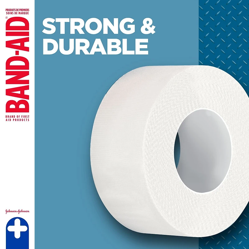 Band-Aid Brand Tough Cloth Tape™, Durable Tape for Securing Bandages and Wound Covers, 1 inch by 10 yards , 1 Count, 2.5 cm x 9.1 m