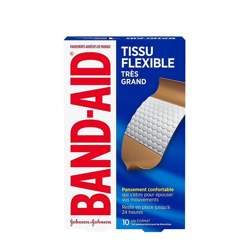 Pansements en tissu flexible de marque BAND-AID® pour une protection confortable des plaies et coupures mineures