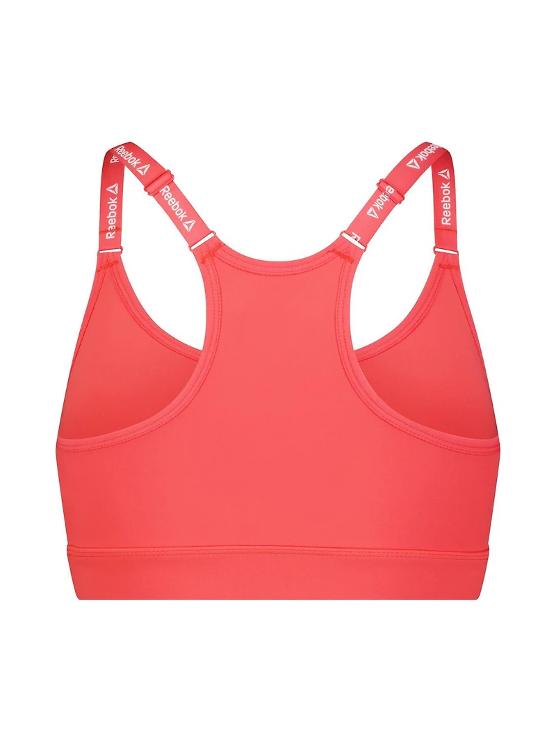 Reebok Soutien-gorge de sport à faible impact Favorite Racerback pour femme avec bonnets amovibles