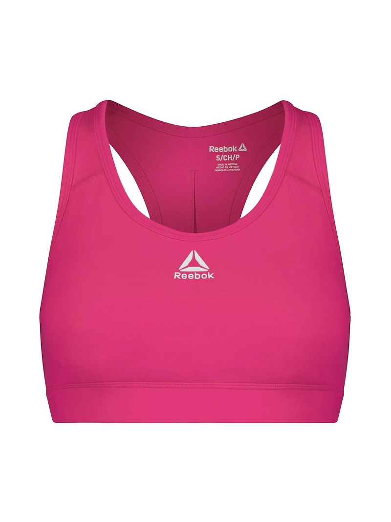 Reebok Soutien-gorge de sport Stronger pour femme avec panneau en maille et bonnets amovibles Tailles XS-XXL