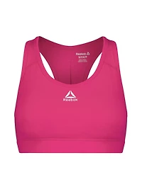 Reebok Soutien-gorge de sport Stronger pour femme avec panneau en maille et bonnets amovibles Tailles XS-XXL