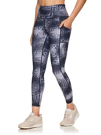 Reebok Everyday Highrise 7/8 Legging imprimé avec poches Entrejambe de 63,5 cm pour femme