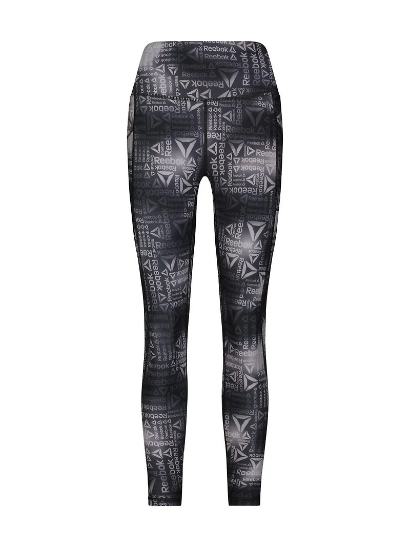Reebok Everyday Highrise 7/8 Legging imprimé avec poches Entrejambe de 63,5 cm pour femme