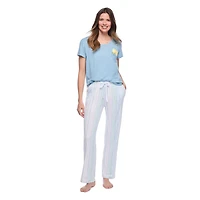 Pantalon de pyjama à effet peau pêche George pour femmes