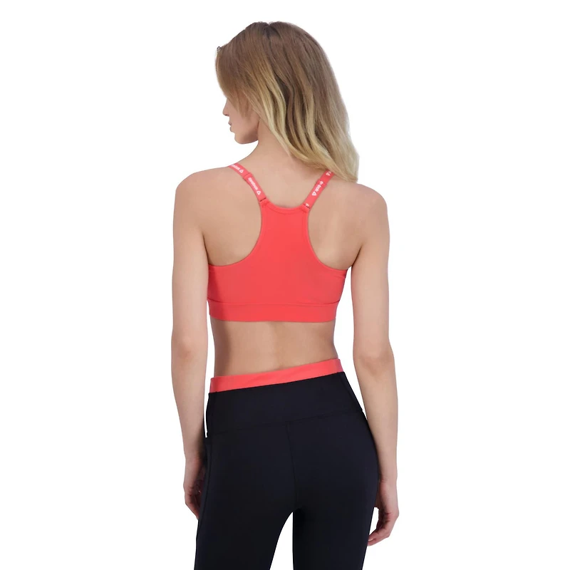 Reebok Soutien-gorge de sport à faible impact Favorite Racerback pour femme avec bonnets amovibles