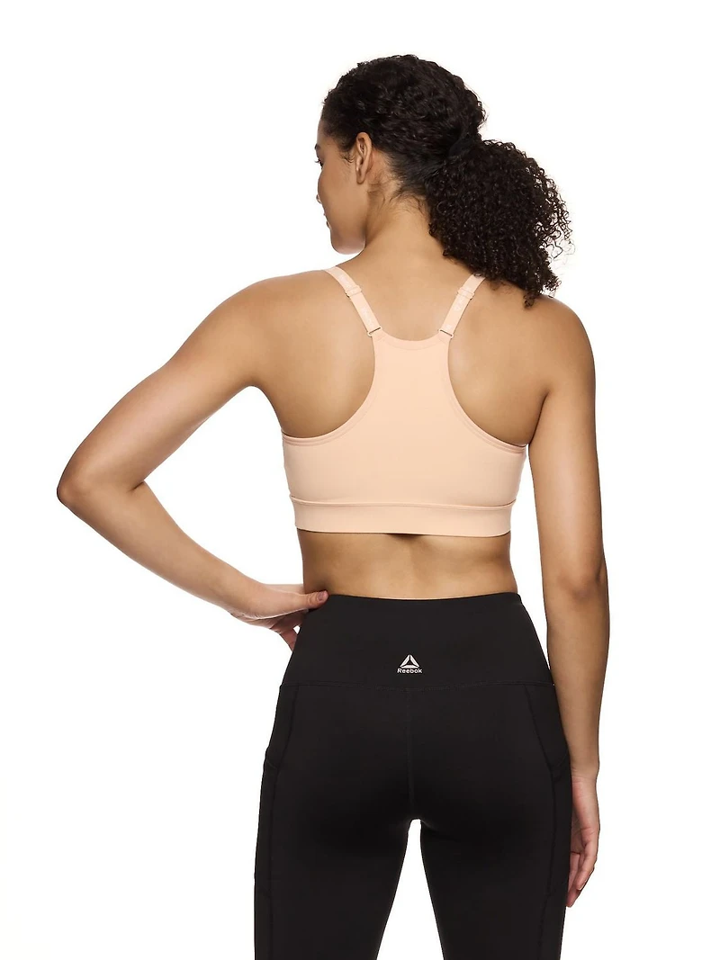 Reebok Soutien-gorge de sport à faible impact Favorite Racerback pour femme avec bonnets amovibles