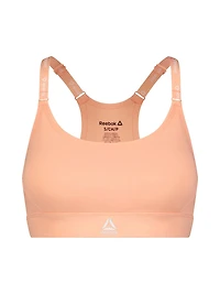 Reebok Women's Low Impact Favorite Racerback Sports Bra with Removable Cups