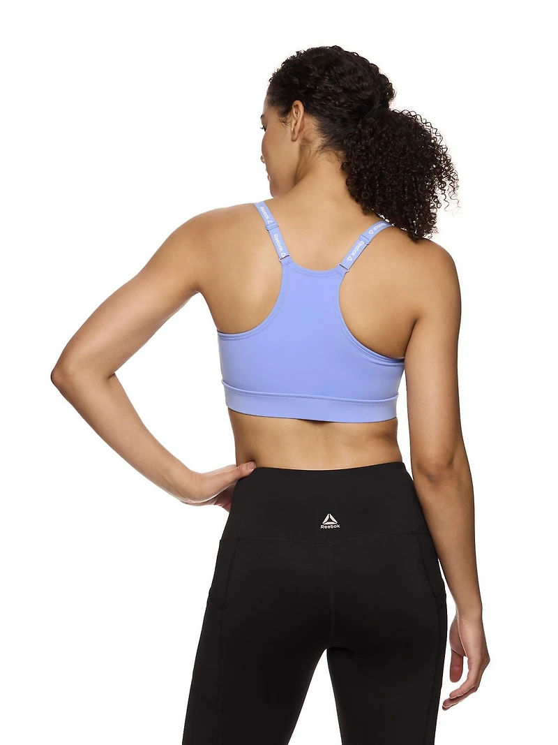 Reebok Women's Low Impact Favorite Racerback Sports Bra with Removable Cups