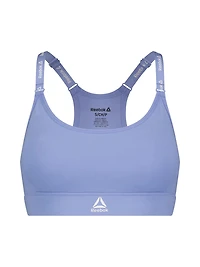 Reebok Women's Low Impact Favorite Racerback Sports Bra with Removable Cups