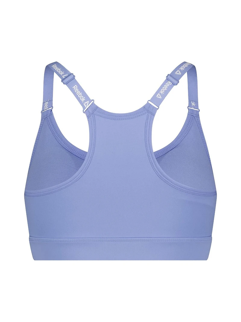 Reebok Women's Low Impact Favorite Racerback Sports Bra with Removable Cups