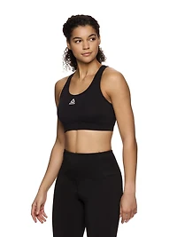 Reebok Soutien-gorge de sport Stronger pour femme avec panneau en maille et bonnets amovibles