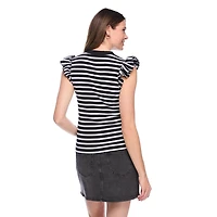 George Women's Flutter Sleeve Top