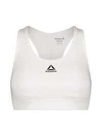 Reebok Women's Stronger Sports Bra with Mesh Panel and Removable Cups, Sizes XS-XXL