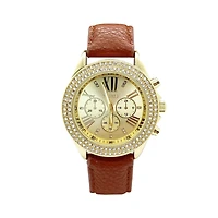 XOXO Ladies Brown Strap Watch
