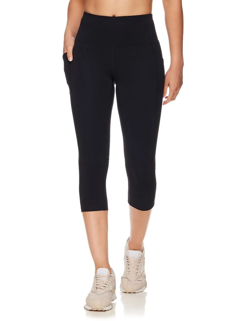 Reebok Women's Everyday Highrise Capri Legging With Pockets 20" Inseam, Sizes XS-2XL