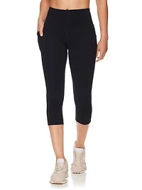 Reebok Women's Everyday Highrise Capri Legging With Pockets 20" Inseam, Sizes XS-2XL