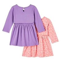 George Baby Girls' Jersey Dress 2-Pack