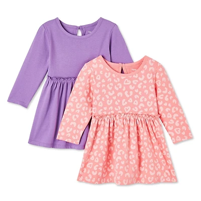 Lot de 2 robes en jersey George pour bébés filles