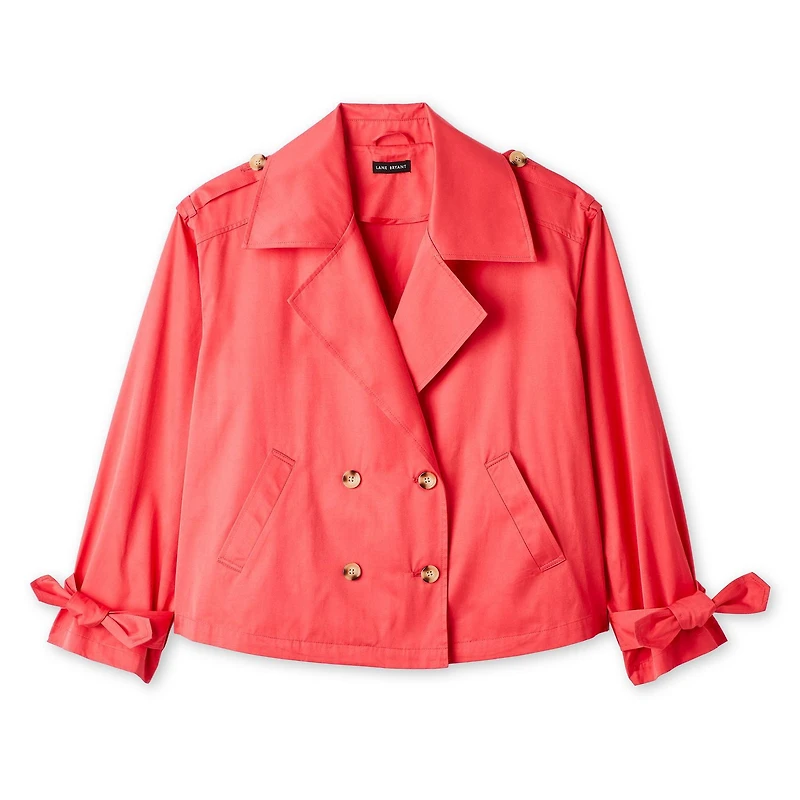Trench écourté Lane Bryant Plus pour femmes