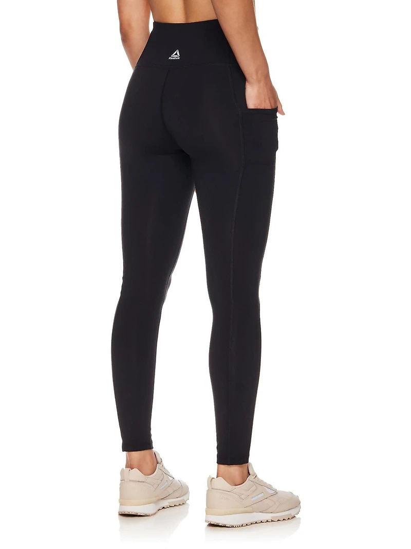 Reebok Everyday Highrise 7/8 Legging avec poches 25" Entrejambe pour femme Tailles XS-2XL