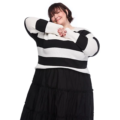 Chandail à encolure ronde Lane Bryant Plus pour femmes