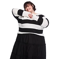 Chandail à encolure ronde Lane Bryant Plus pour femmes