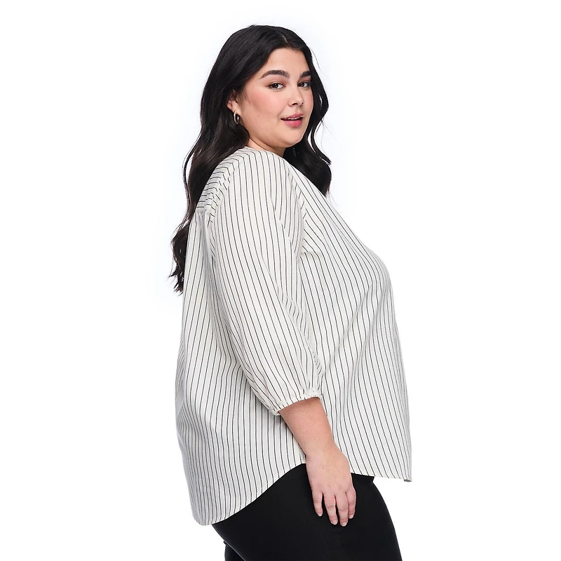 Lane Bryant Women's Plus 3/4 Sleeve Blouse