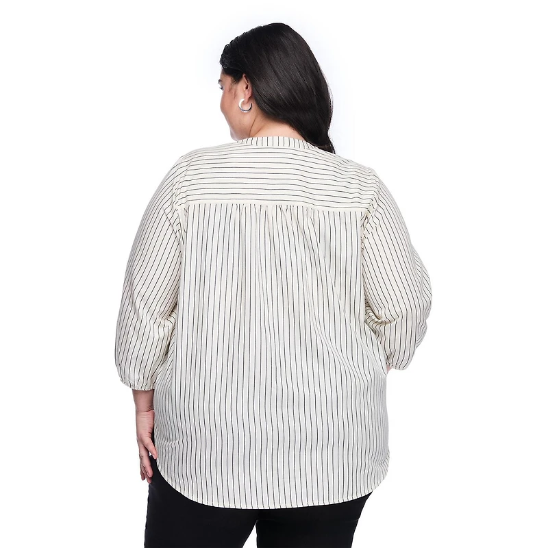 Lane Bryant Women's Plus 3/4 Sleeve Blouse