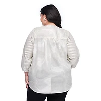 Lane Bryant Women's Plus 3/4 Sleeve Blouse